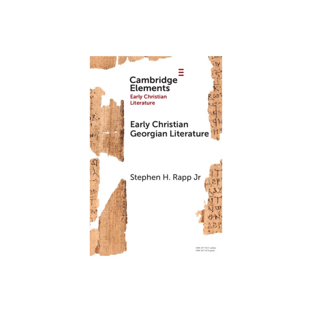 Cambridge University Press Early Christian Georgian Literature (häftad, eng)