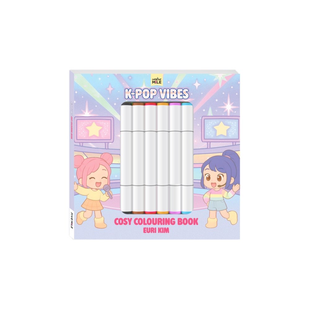 Five Mile K Pop Vibes Cosy Colouring Book & Markers (inbunden, eng)