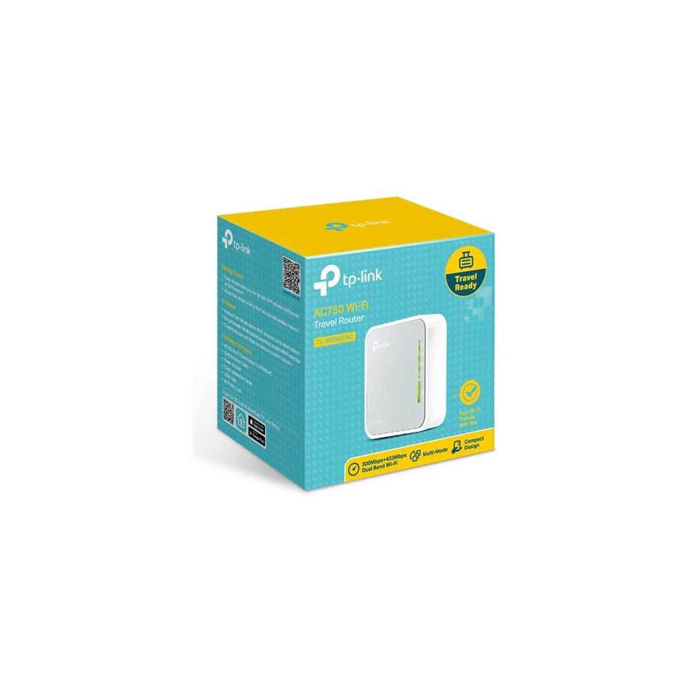 TP-LINK TP-Link TL-WR902AC - trådlös router - Wi-Fi 5 - skrivbordsmodell