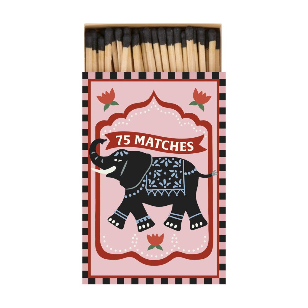 Designworks Collective Tändstickor Adopo Elefant, Svart