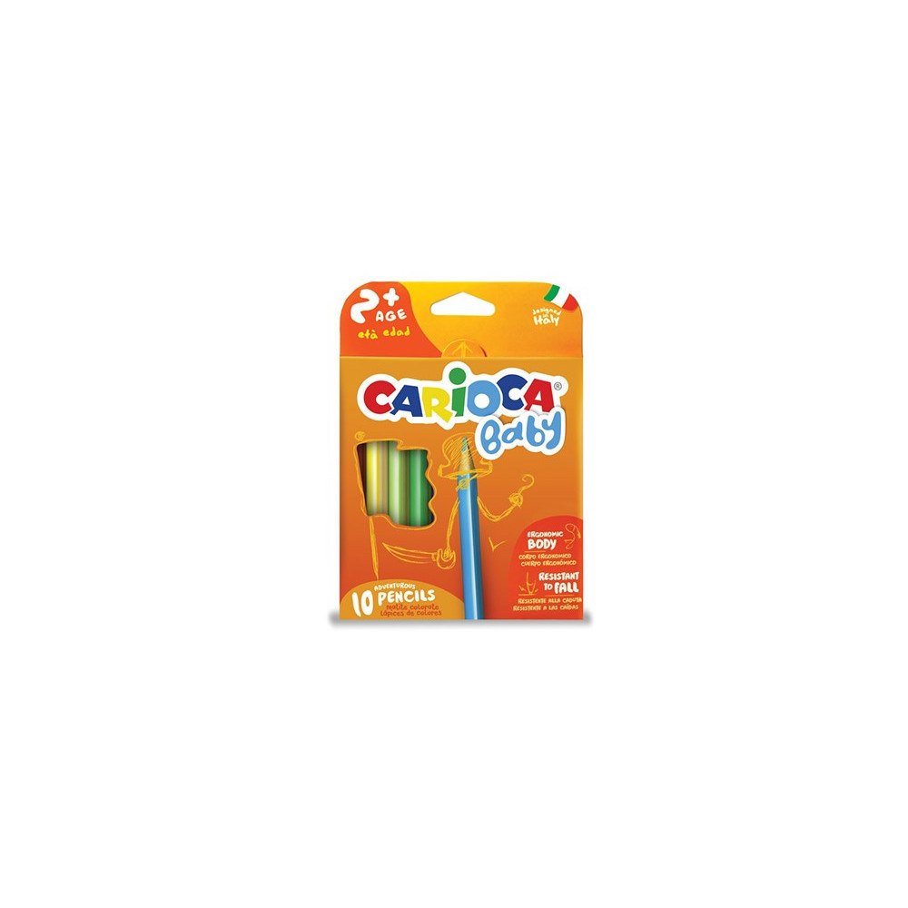 Carioca Carioca Baby Pencil, 10 styck, Multi, 2 År, Syntetharts, 4 m...