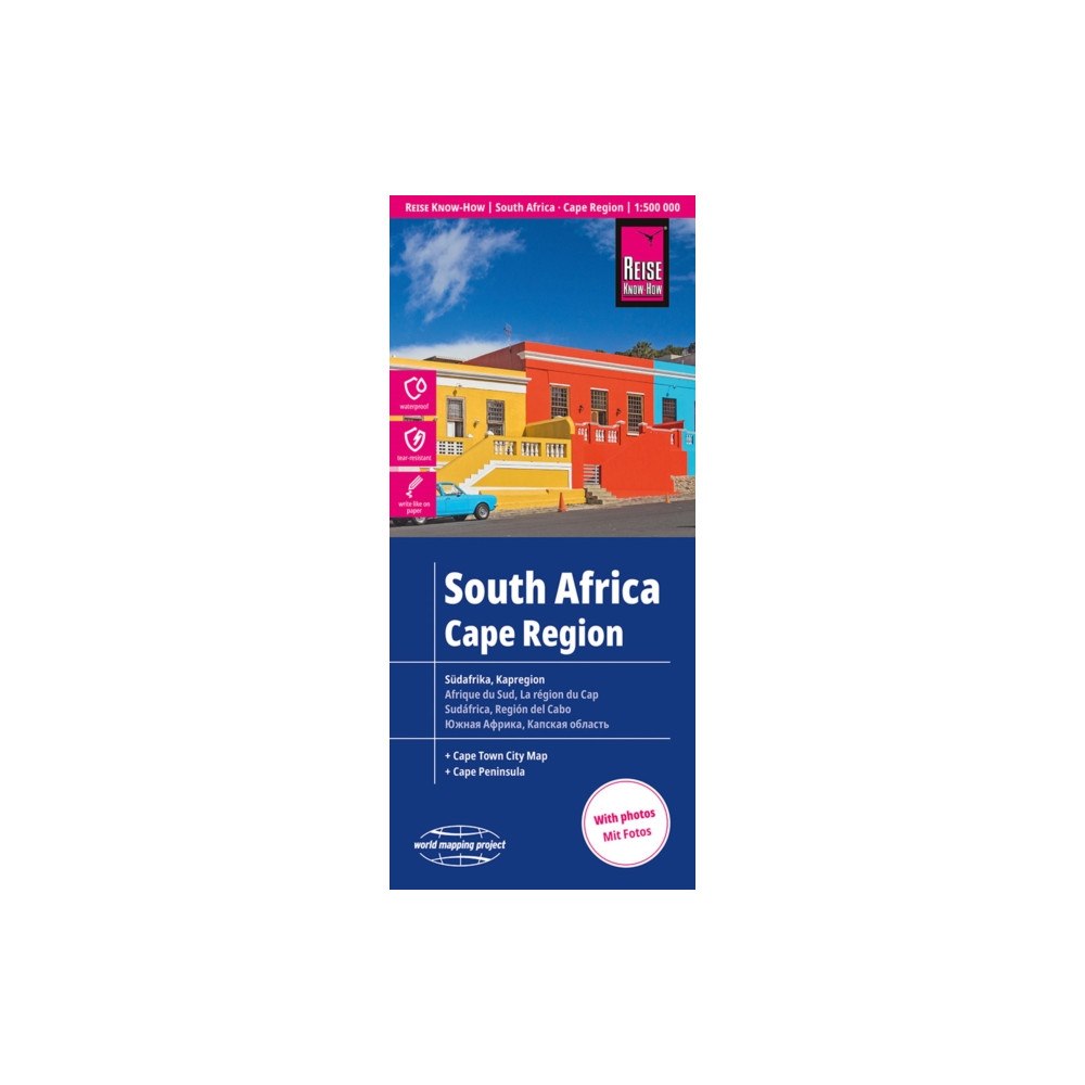Reise Know-How Verlag Peter Rump GmbH South Africa - Cape Region Map
