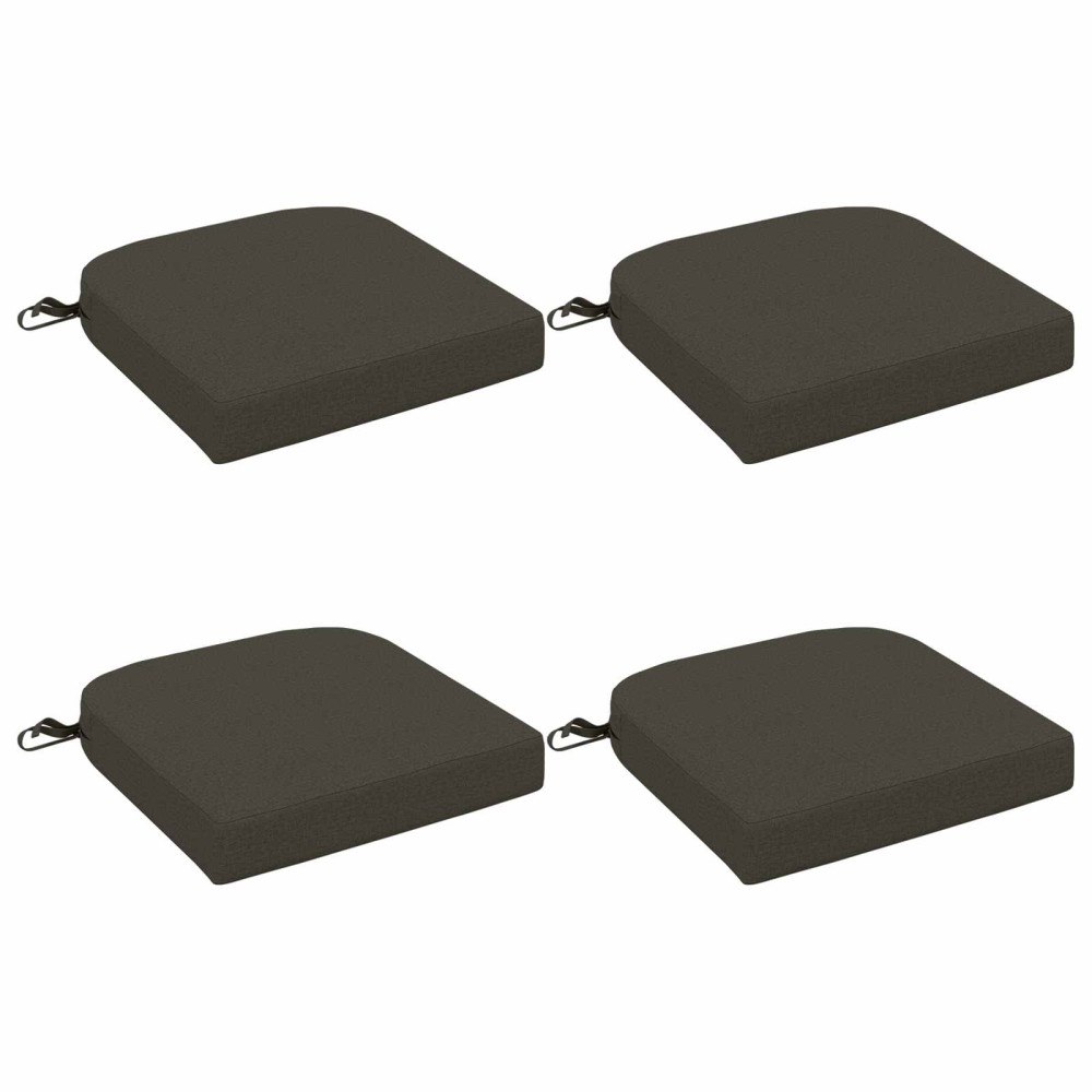 vidaXL 4-delade Sittkuddar SOEST 4 st 100% Polyester Antracit