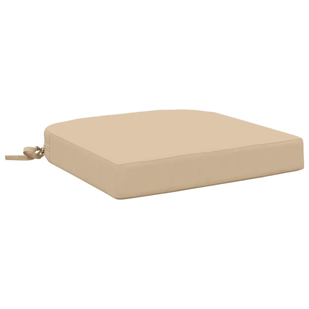 vidaXL 1-delad Sittkudde SOEST 100% Polyester Gräddvit 40 x 40 x 7 cm