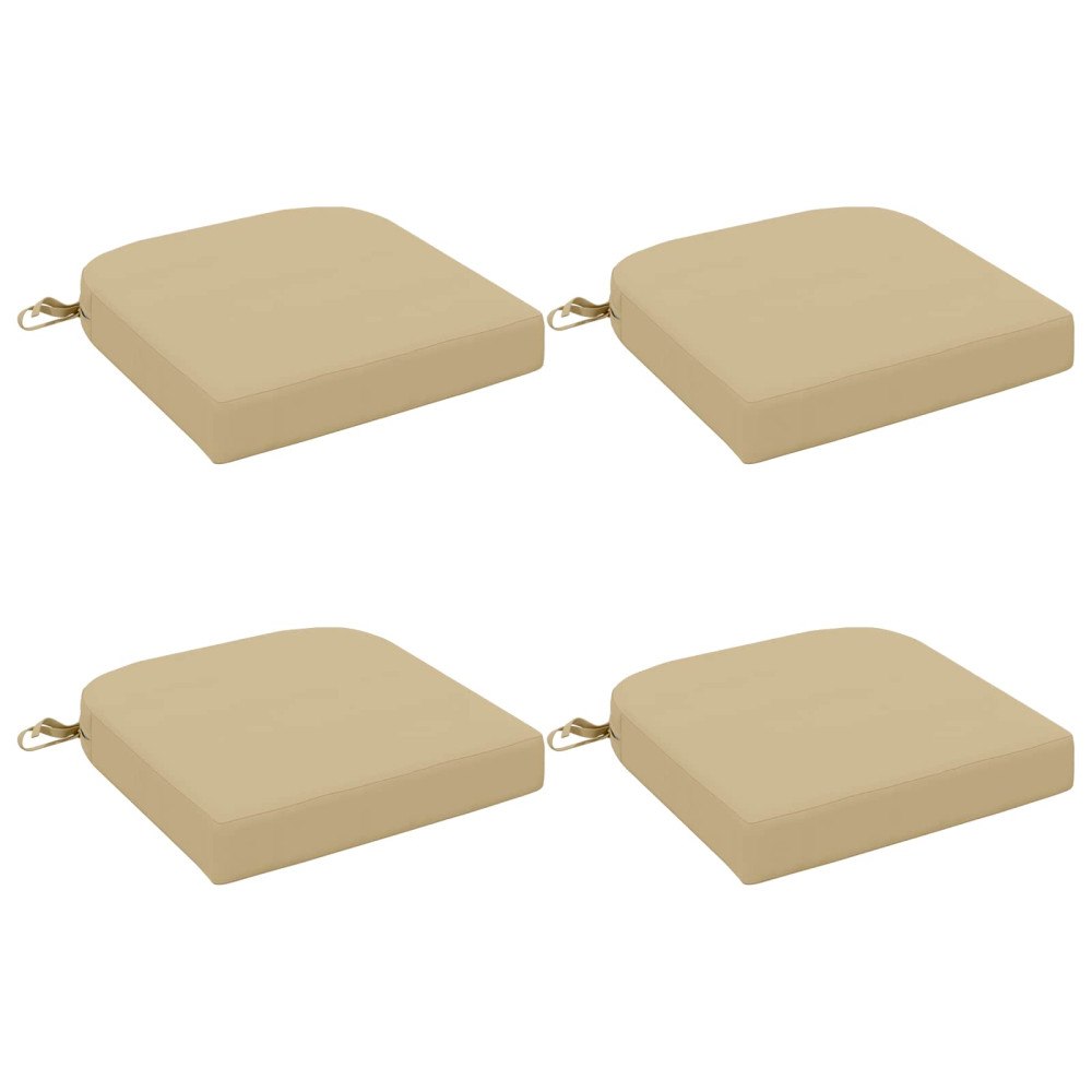 vidaXL 4-delade Sittkuddar SOEST 4 st 100% Polyester Beige