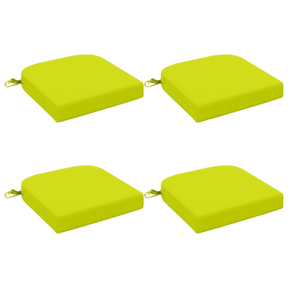 vidaXL 4-delade Sittkuddar SOEST 4 st 100% Polyester Klart grön.