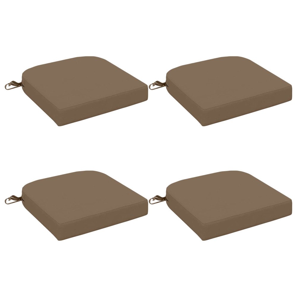 vidaXL 4-delade Sittkuddar SOEST 4 st 100% Polyester Taupe