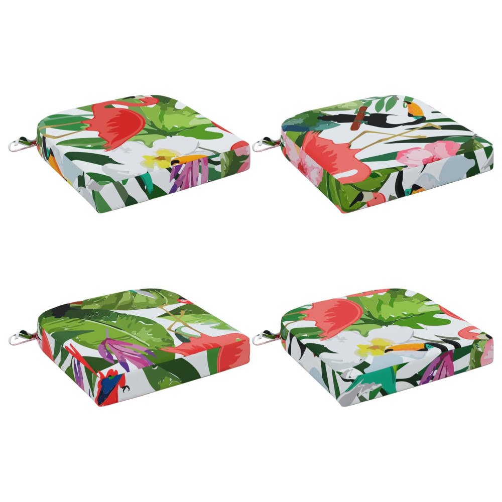 vidaXL 4-delade Sittkuddar SOEST 4 st 100% Polyester Flerfärgsdesign