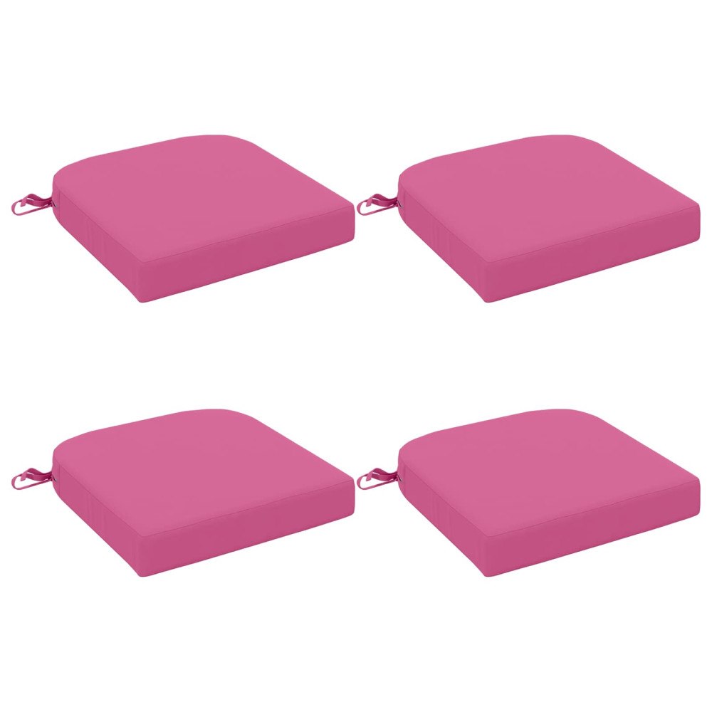 vidaXL 4-delade Sittkuddar SOEST 4 st 100% Polyester Rosa