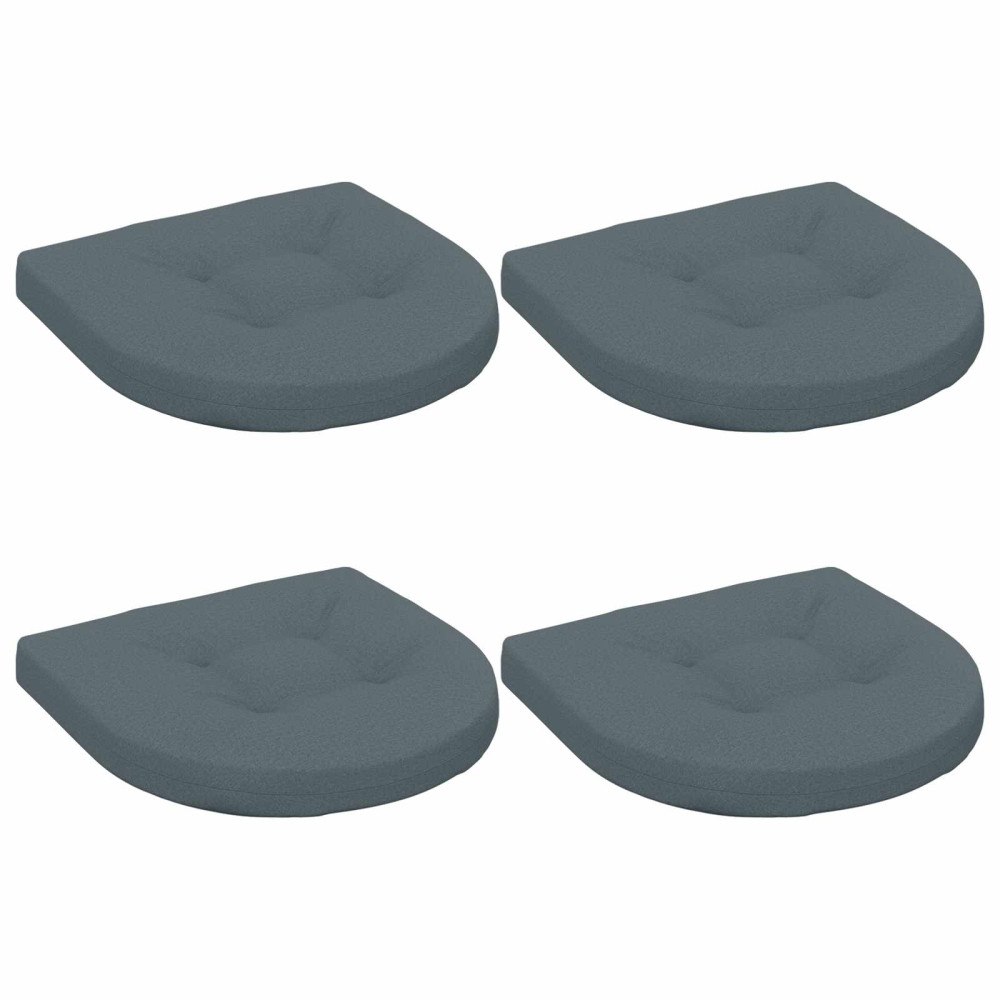 vidaXL 4-delade Sittdynor 4 st 100% Polyester Blå 40 x 40 x 5 cm