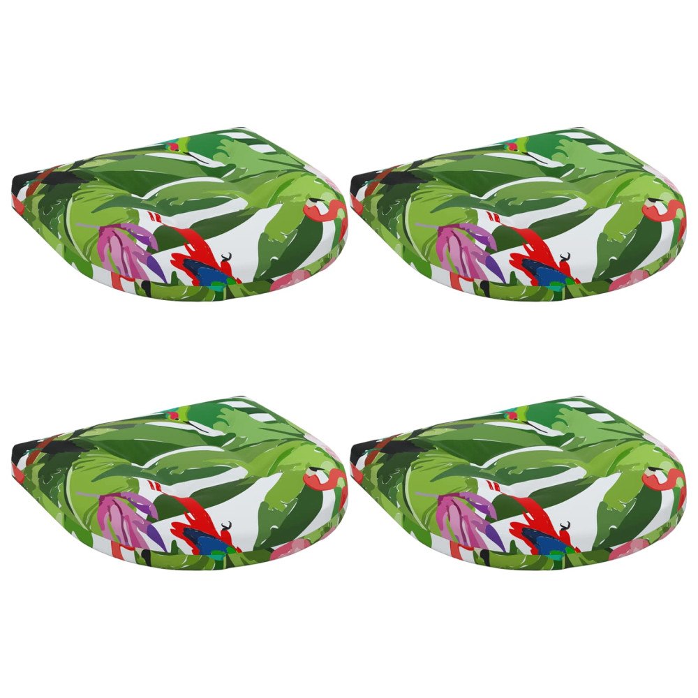vidaXL 4-delade Sittdynor 4 st 100% Polyester Flerfärgsdesign