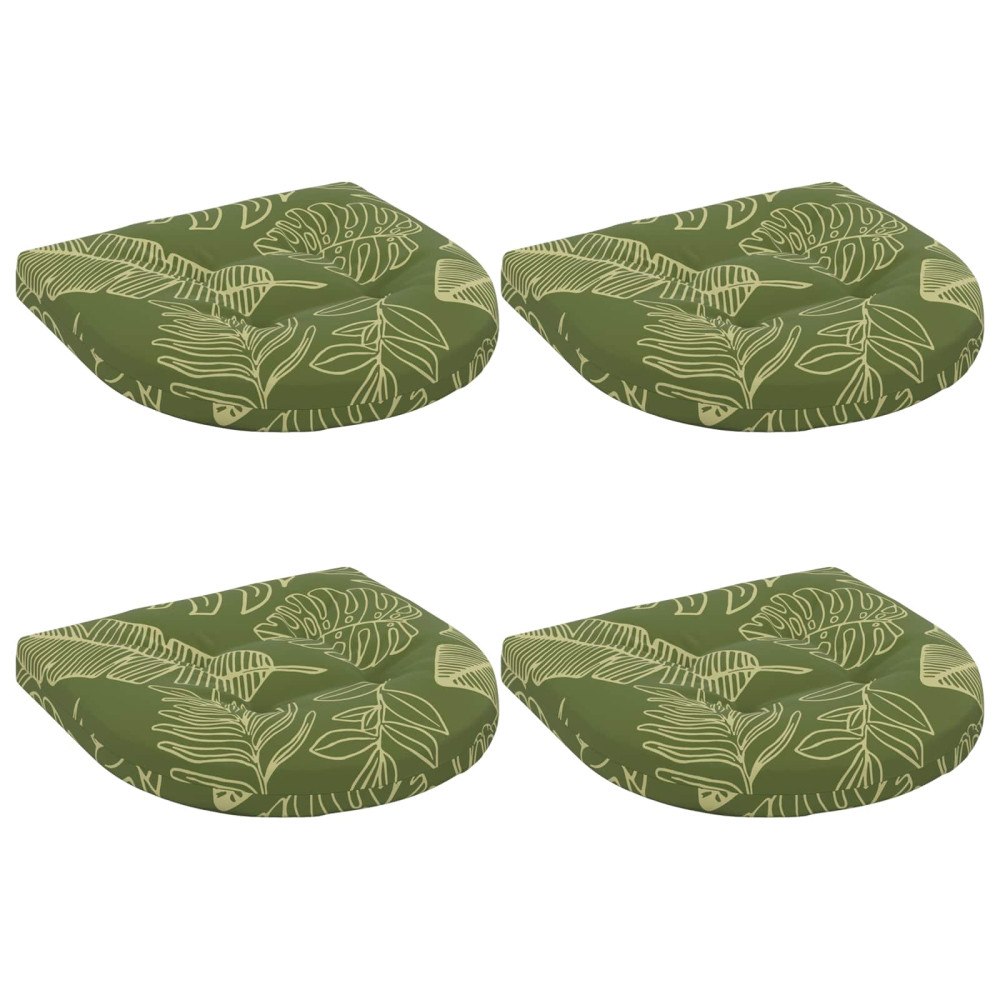 vidaXL 4-delade Sittdynor 4 st 100% Polyester Bladdesign