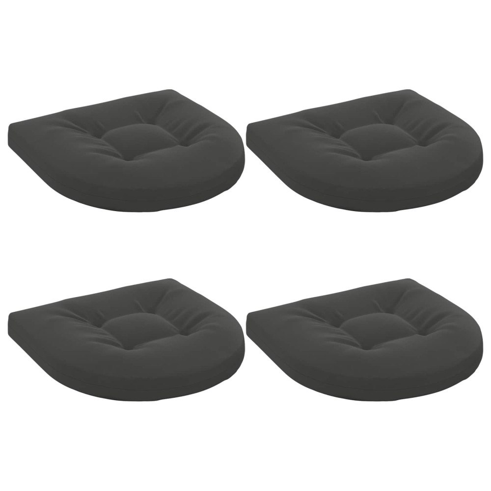 vidaXL 4-delade Sittdynor 4 st 100% Polyester Antracit 45 x 45 x 5 cm