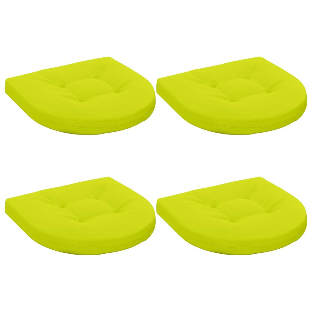 vidaXL 4-delade Sittdynor 4 st 100% Polyester Klart grön.