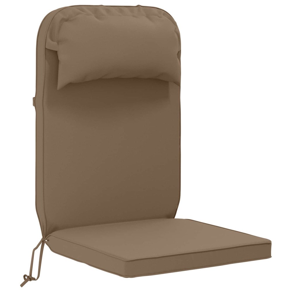 vidaXL Solsängkudde 100% Polyester Taupe 55 x 124 x 5 cm