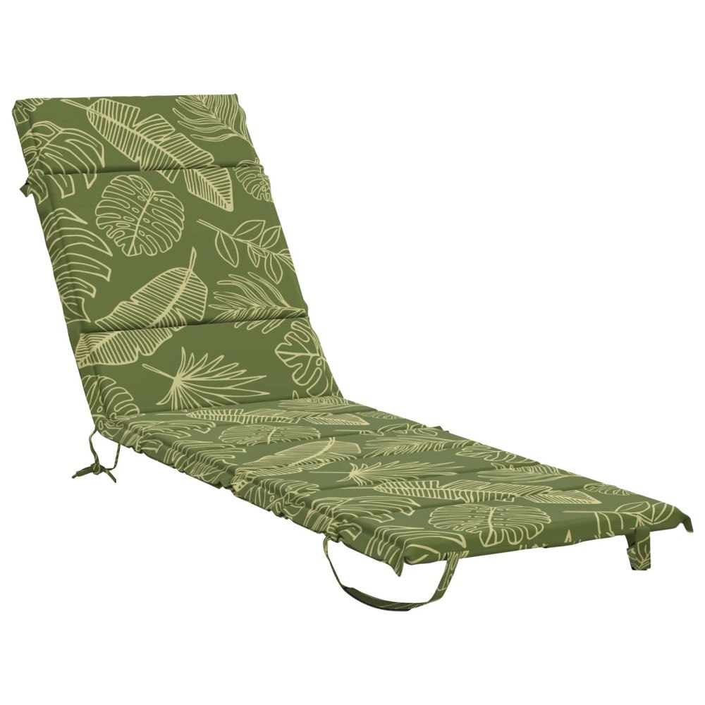 vidaXL Solstol Kudde GEMERT 100% Polyester Bladdesign 200 x 50 x 3 cm