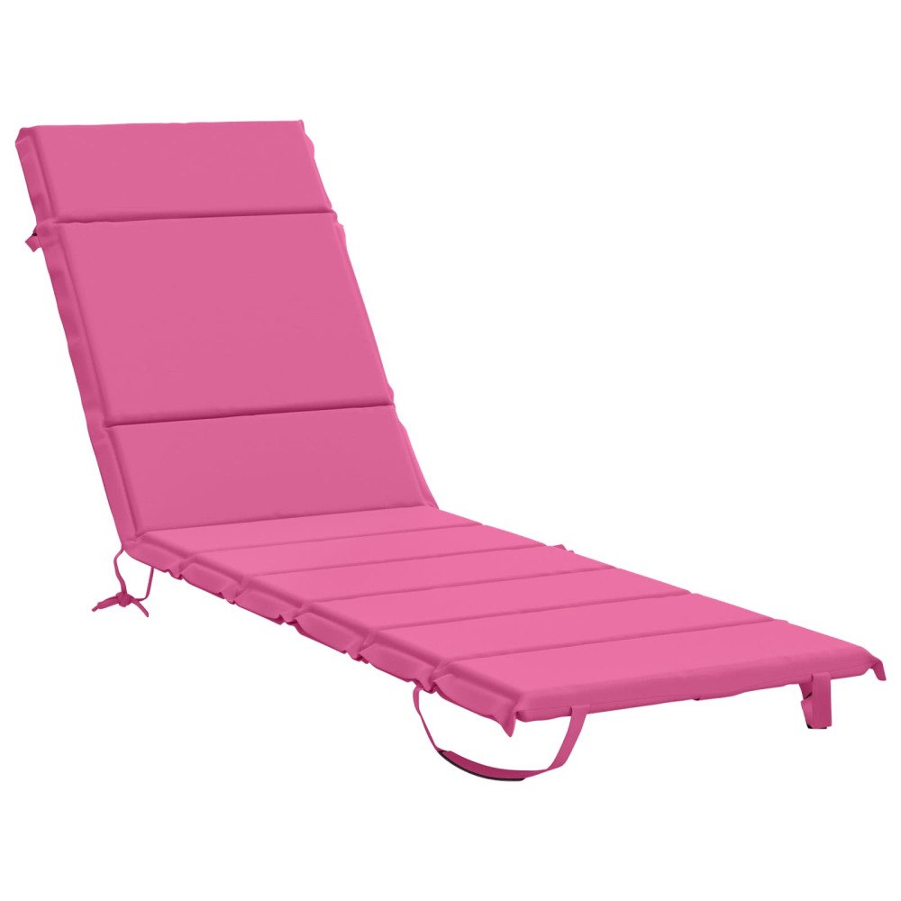 vidaXL Solstol Kudde GEMERT 100% Polyester Rosa 200 x 50 x 3 cm