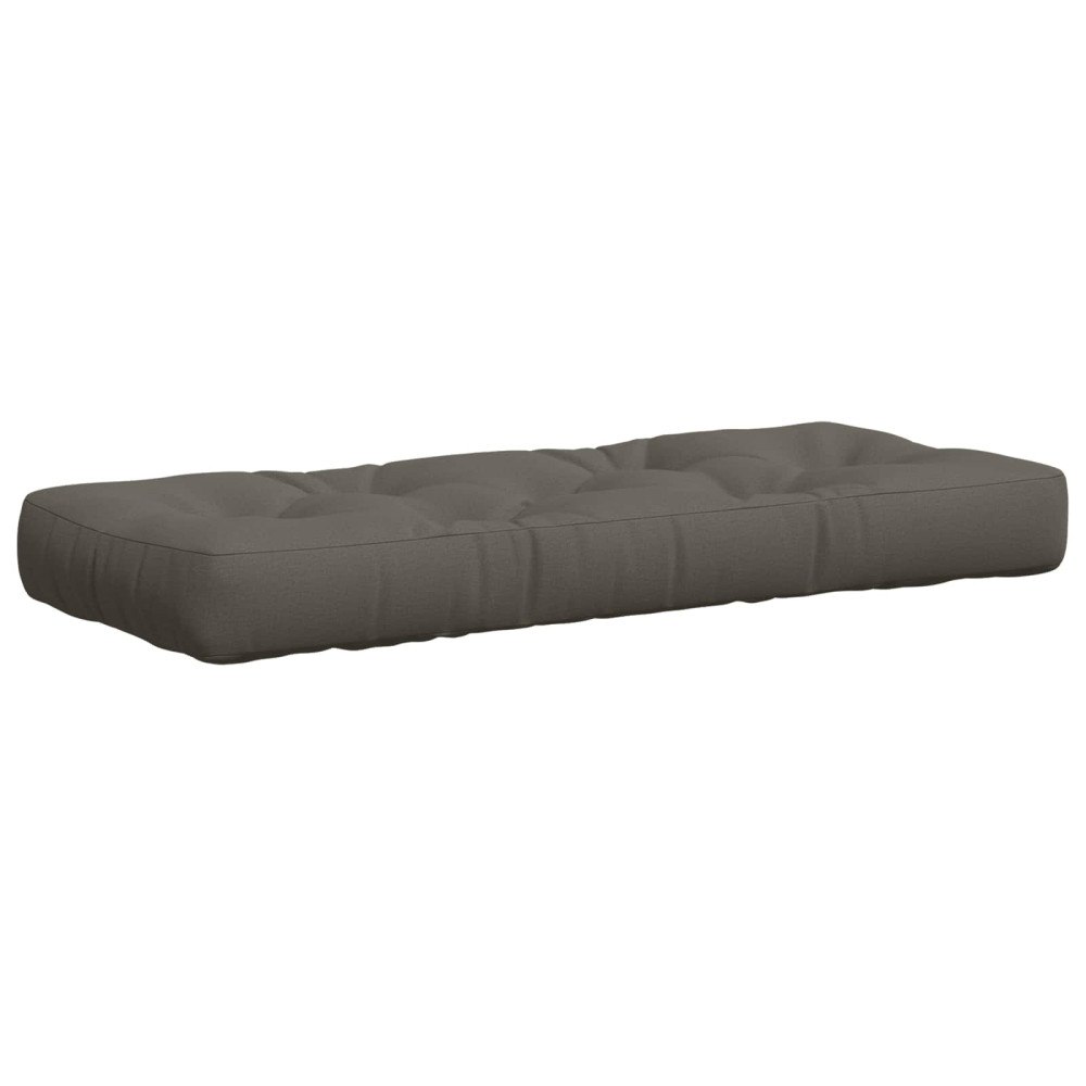 vidaXL Pallkudd VIANEN 100% Polyester Grå 120 x 40 x 12 cm