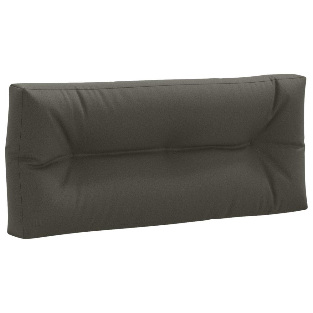 vidaXL Pallryggkudde VIANEN 100% Polyester Antracit 120 x 60 x 12 cm