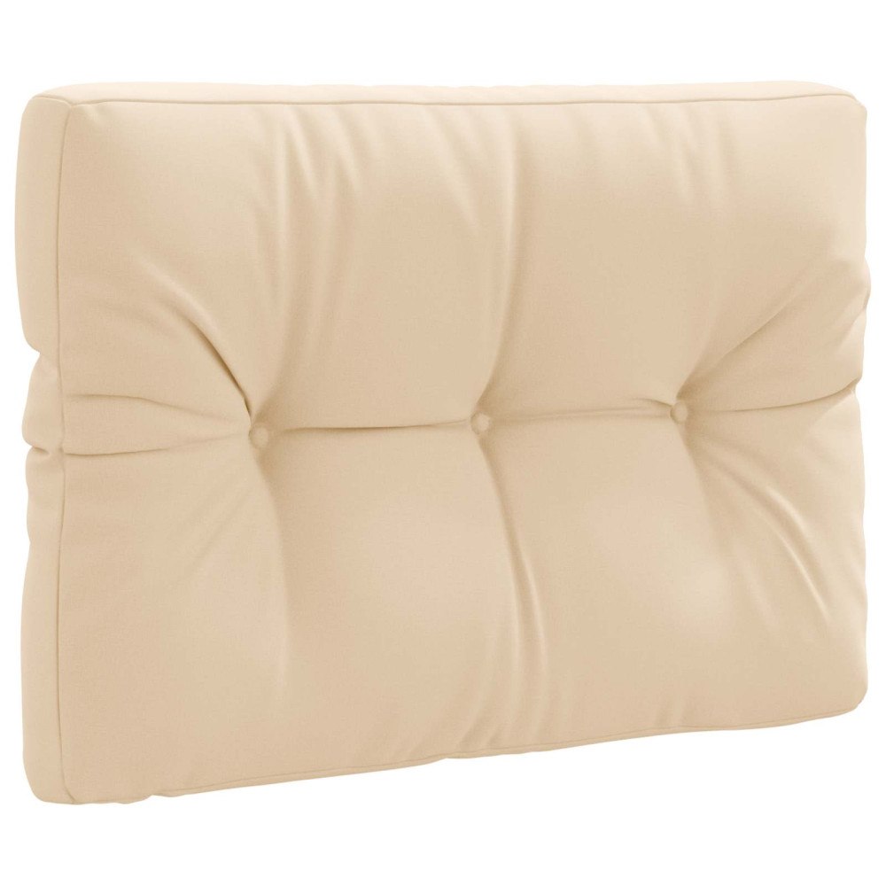 vidaXL Pallryggkudde VIANEN 100% Polyester Gräddvit 70 x 40 x 12 cm