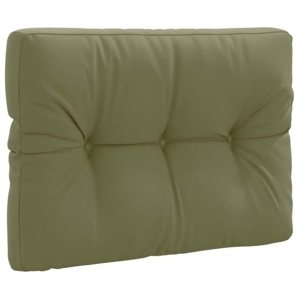 vidaXL Pallryggkudde VIANEN 100% Polyester Olivgrön 70 x 50 x 12 cm