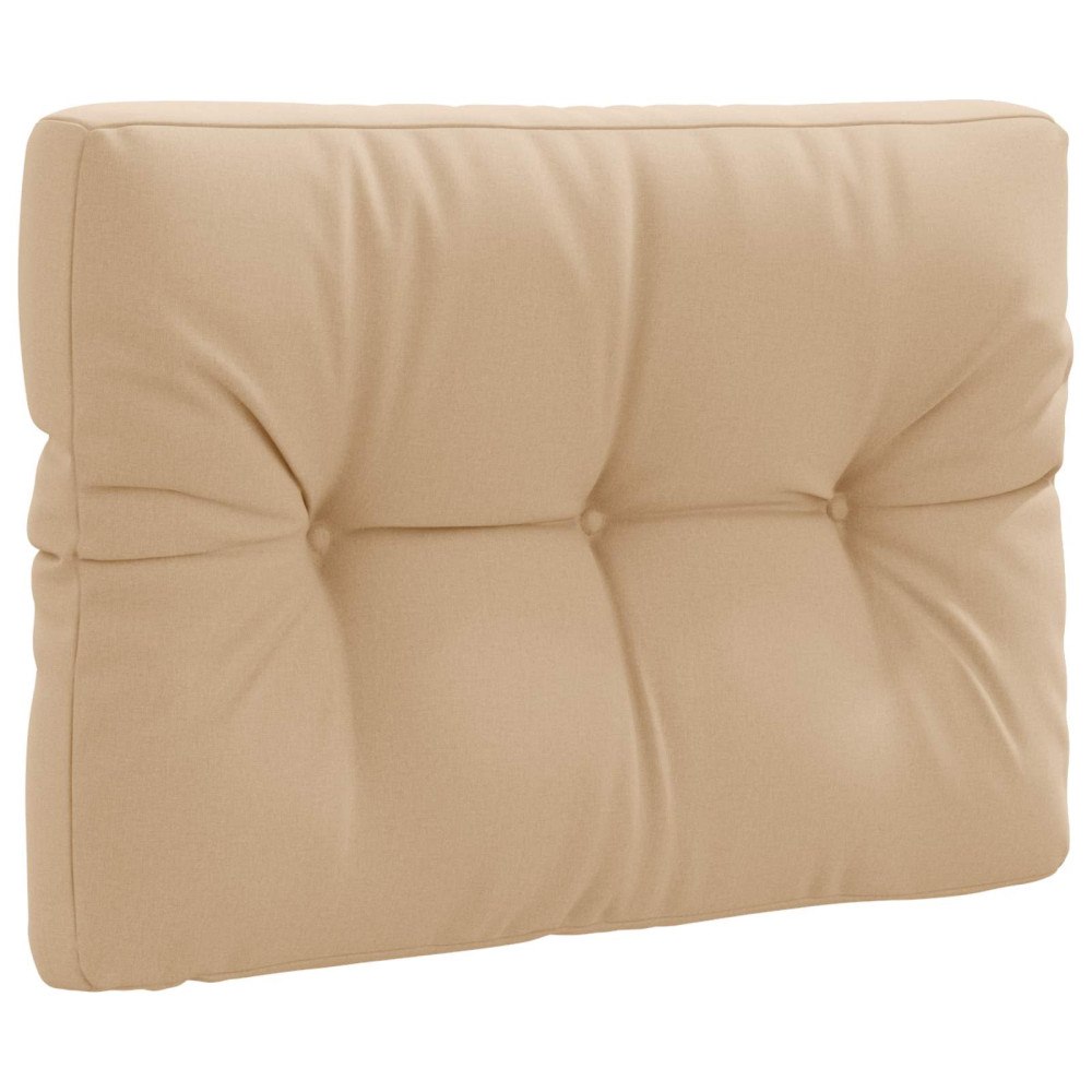 vidaXL Pallryggkudde VIANEN 100% Polyester Sand 70 x 50 x 12 cm