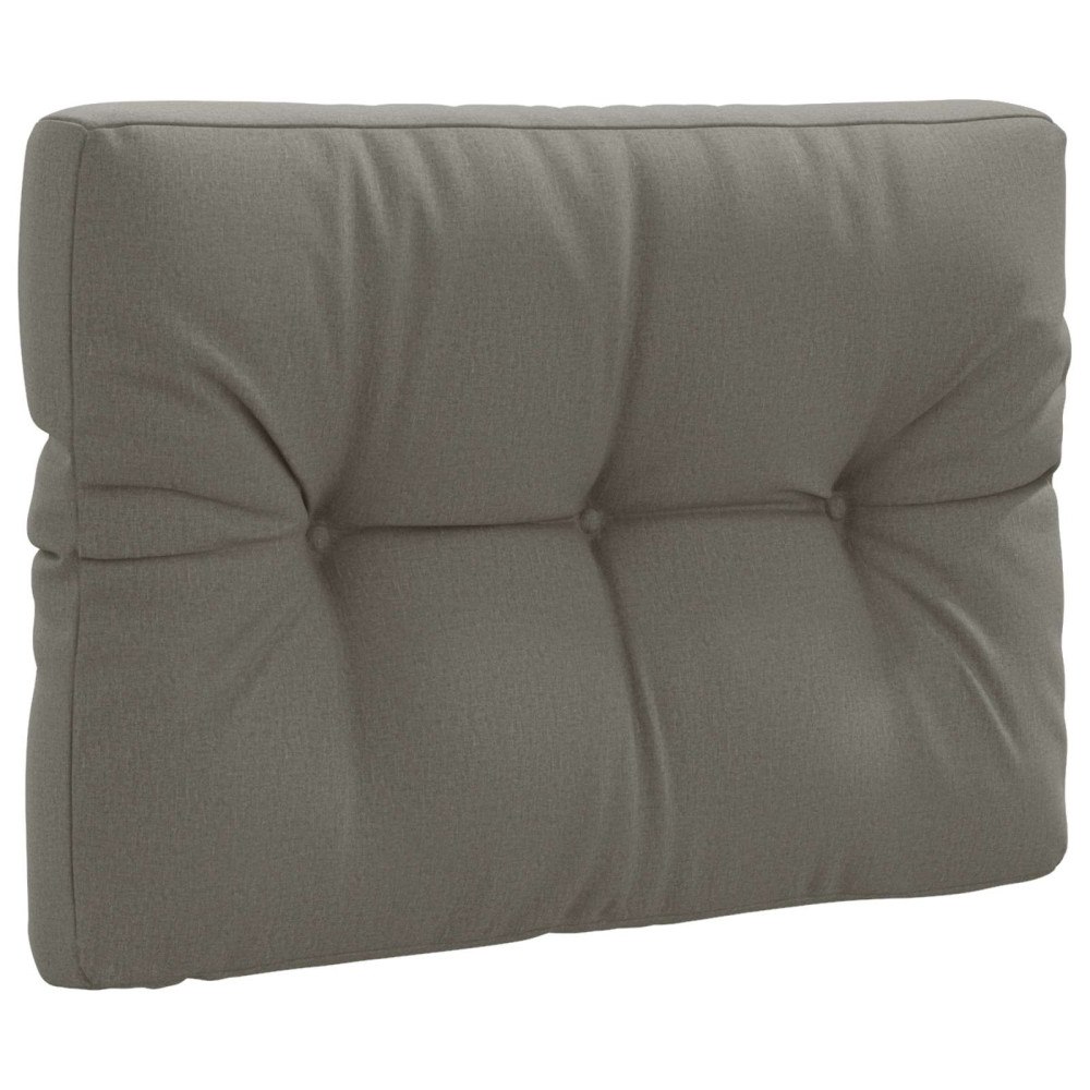 vidaXL Pallryggkudde VIANEN 100% Polyester Grå 70 x 50 x 12 cm