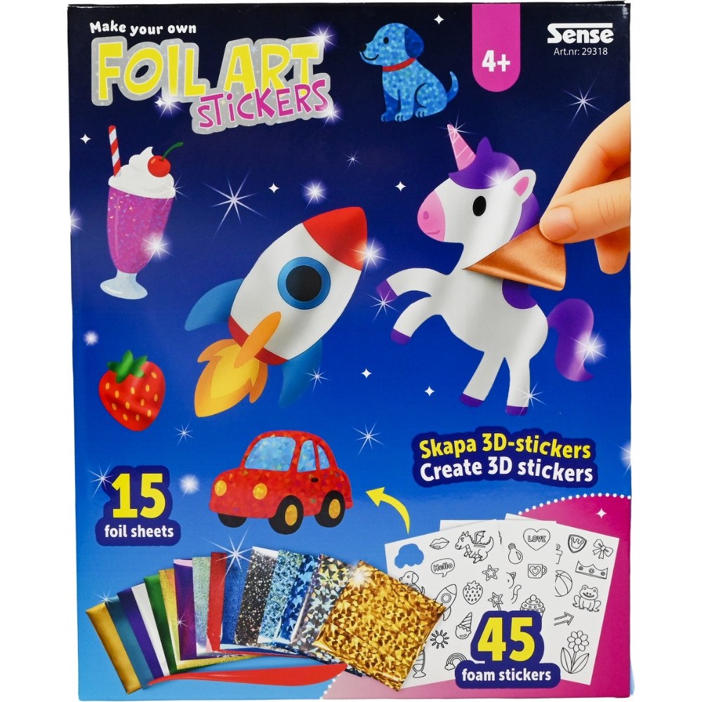 Sense Skapa 3D-stickers - Foilart set
