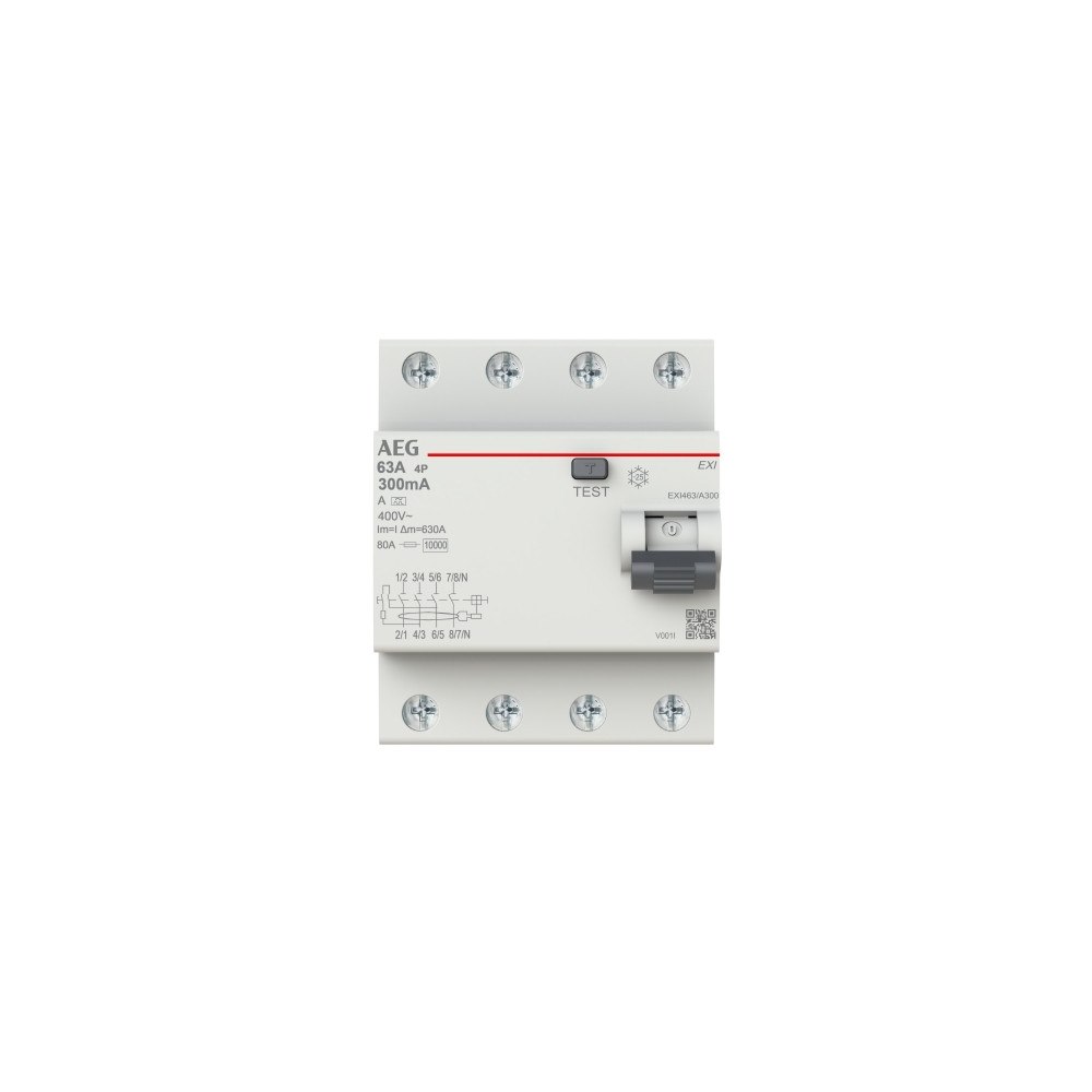 AEG AEG jordfelsbrytare (RCD) 40 A, 300 mA, 4-polig, typ A, 70 m...