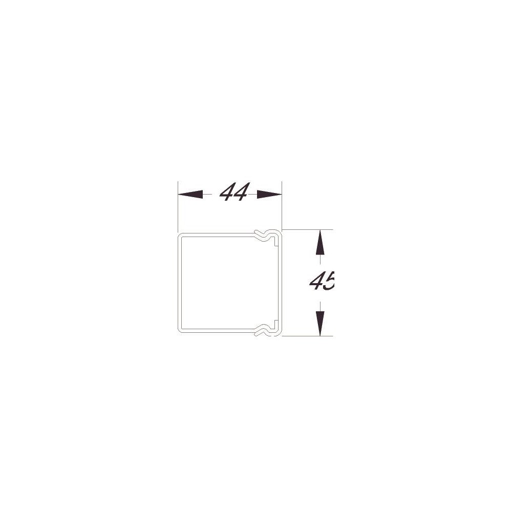 Hager Hager BA64004007030B, Kabelränna, Grå, PVC, V0, 47 mm, 2000...