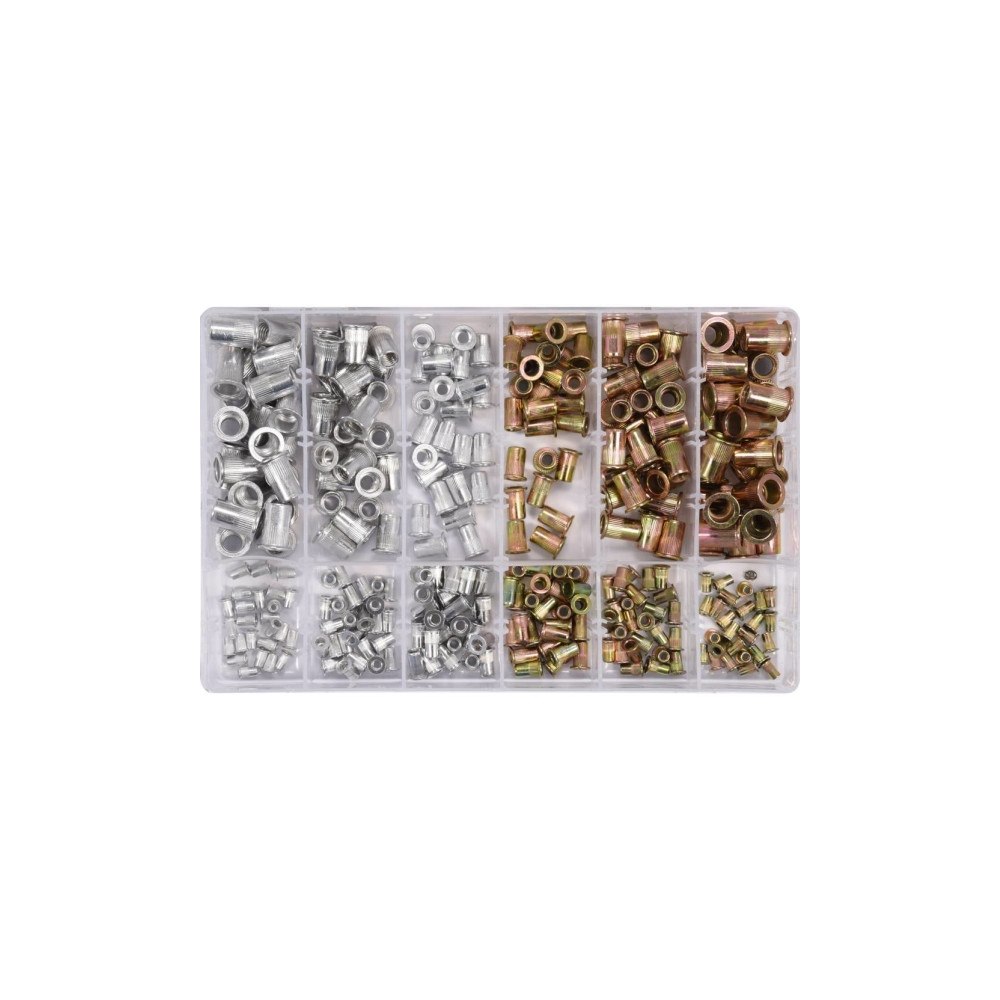 YATO YATO nitar i aluminium och stål, komplett sats 300 st. M3–M1...