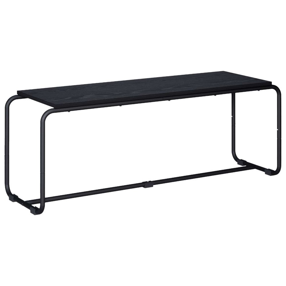 vidaXL TV-bänk 113.5 x 35.5 x 42 cm Svart ek Konstruerat trä