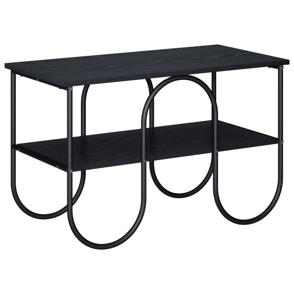 vidaXL TV-bänk 80 x 40 x 50 cm Svart ek Konstruerat trä