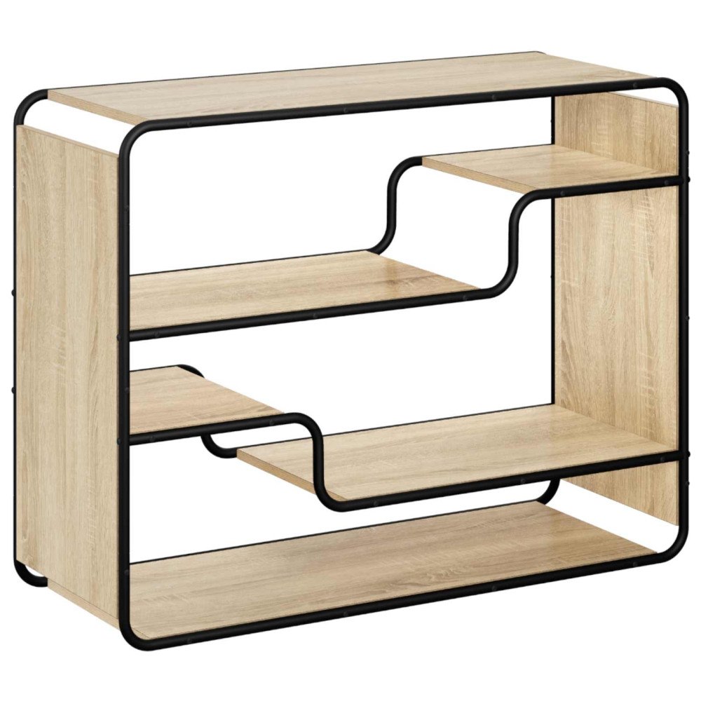 vidaXL Sideboard Sonoma-ek 98 x 37,5 x 75,5 cm Konstruerat trä