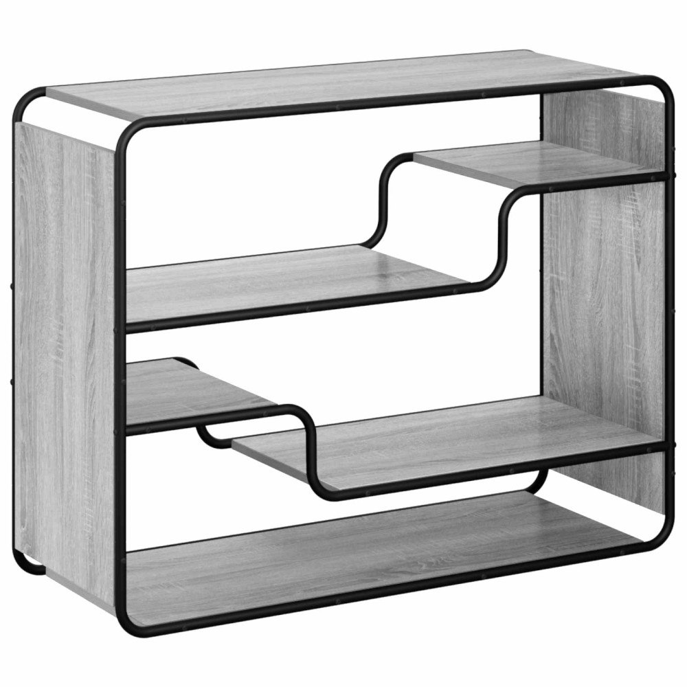 vidaXL Sideboard Grå Sonoma 98 x 37,5 x 75,5 cm Konstruerat trä