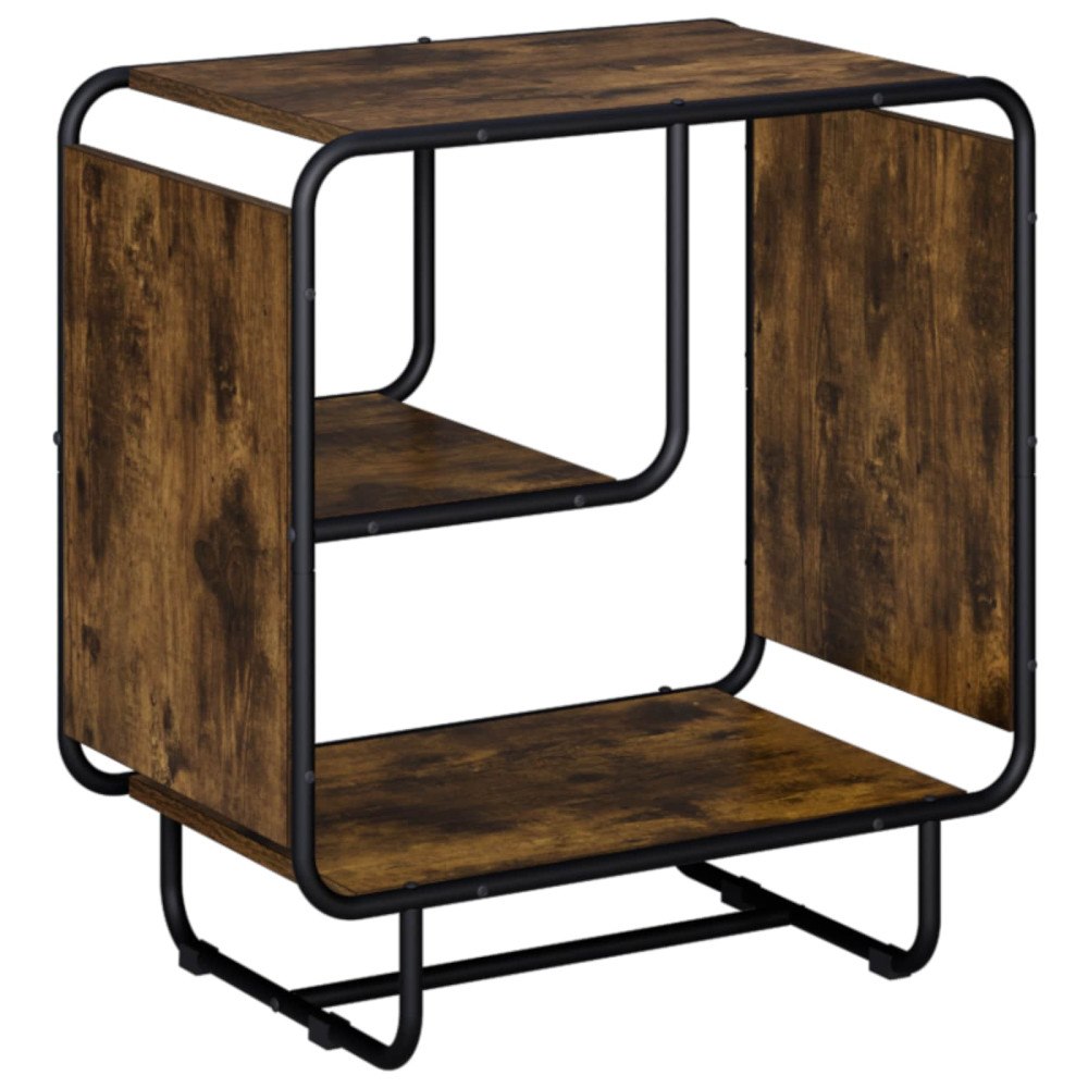 vidaXL Sideboard Rökt ek 60 x 37,5 x 64,5 cm Konstruerat trä