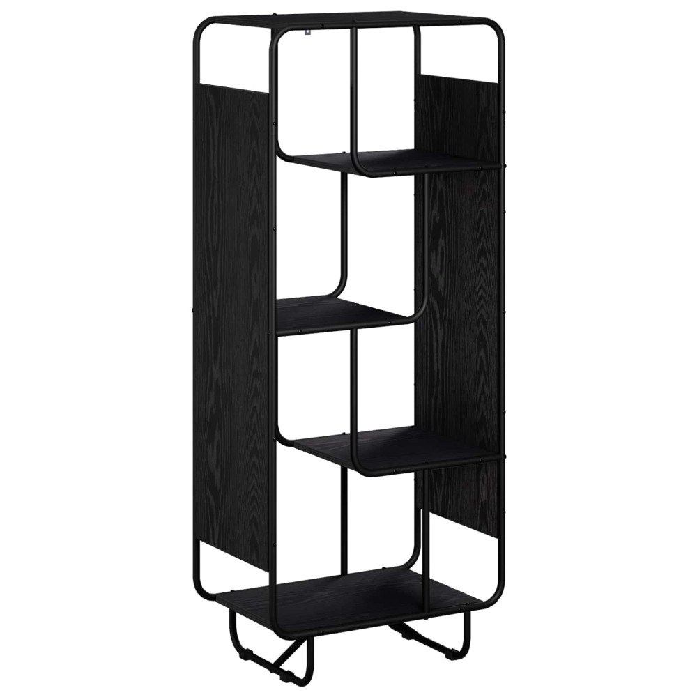 vidaXL Skåp Svart ek 60 x 37,5 x 144 cm Konstruerat trä