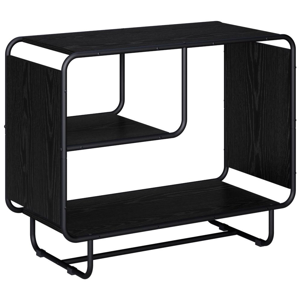 vidaXL Sideboard Svart ek 80 x 37,5 x 64,5 cm Konstruerat trä