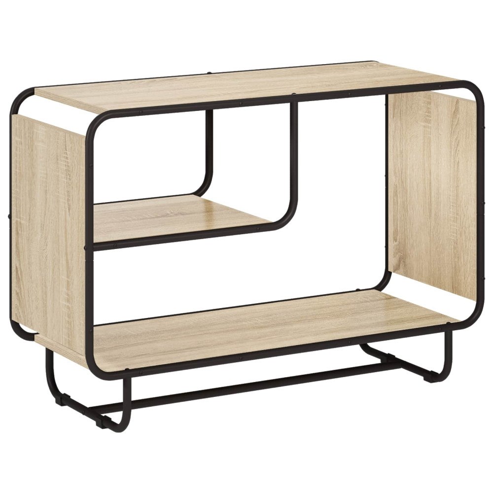 vidaXL Sideboard Sonoma-ek 93.5 x 37.5 x 64.5 cm Konstruerat trä