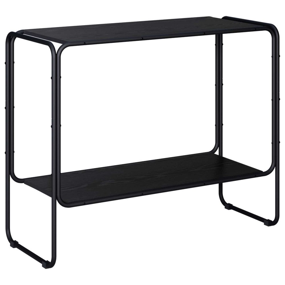 vidaXL Sideboard Svart ek 93.5 x 38 x 75 cm Konstruerat trä