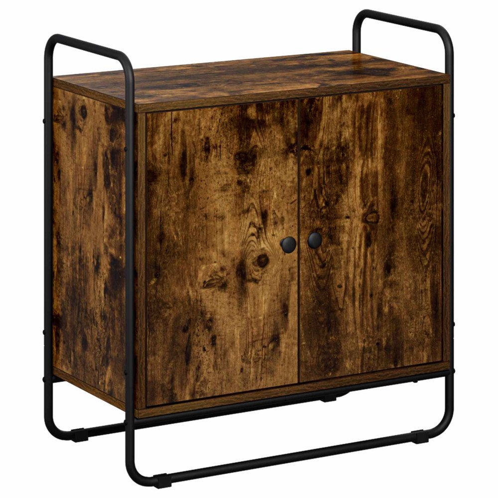 vidaXL Sideboard Rökt ek 68 x 35 x 75 cm Konstruerat trä