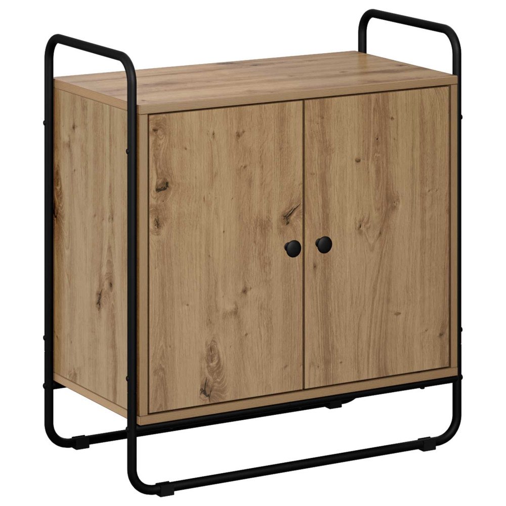 vidaXL Sideboard Artisan-ek 68 x 35 x 75 cm Konstruerat trä