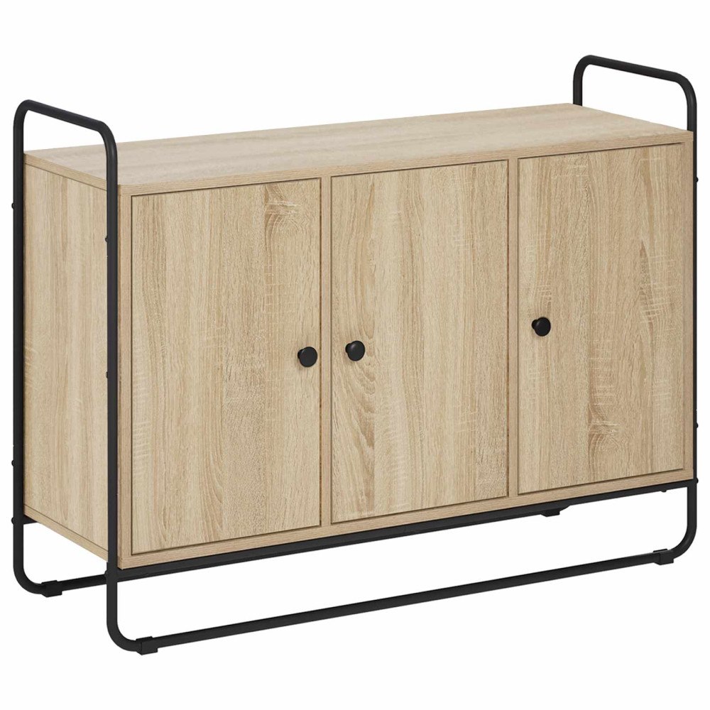 vidaXL Sideboard Sonoma-ek 102 x 35 x 75 cm Konstruerat trä