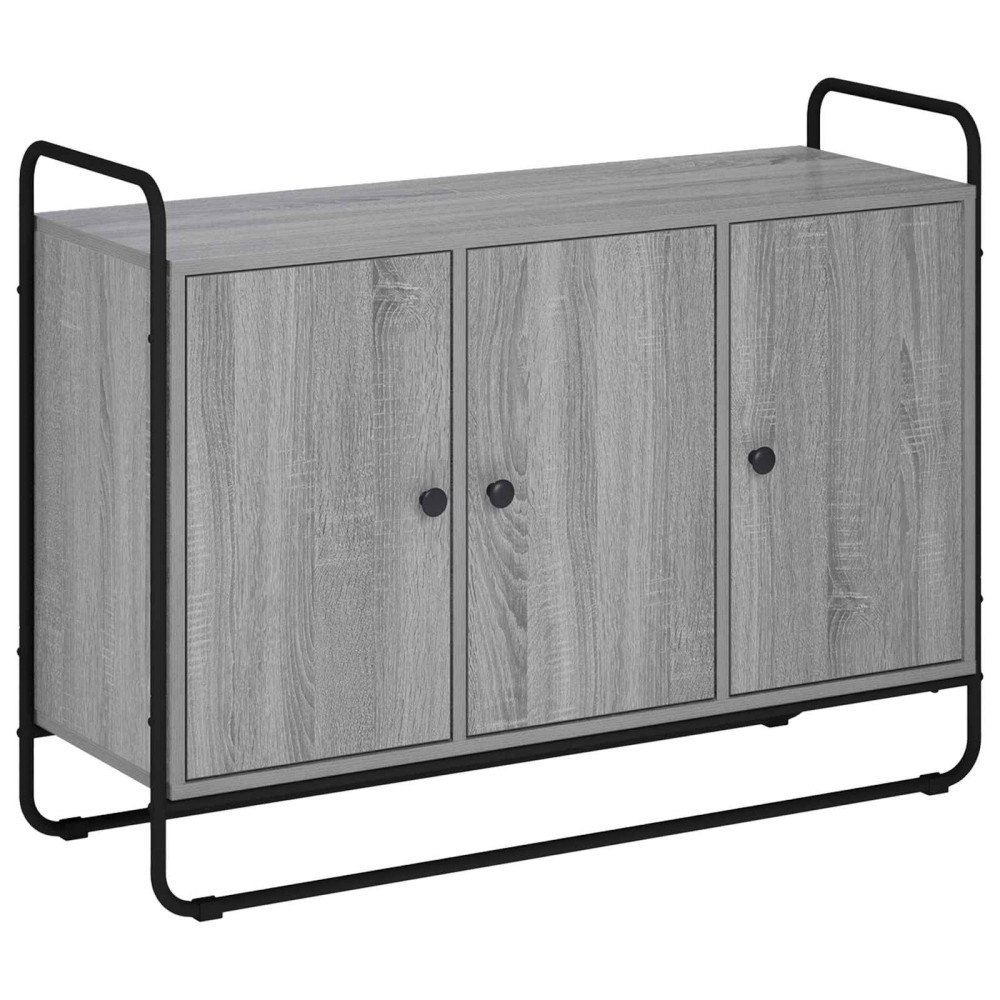 vidaXL Sideboard Grå Sonoma 102 x 35 x 75 cm Konstruerat trä
