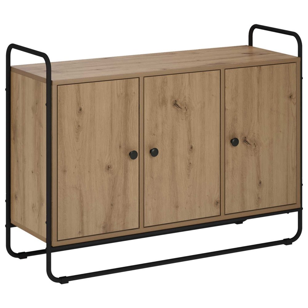 vidaXL Sideboard Artisan-ek 102 x 35 x 75 cm Konstruerat trä