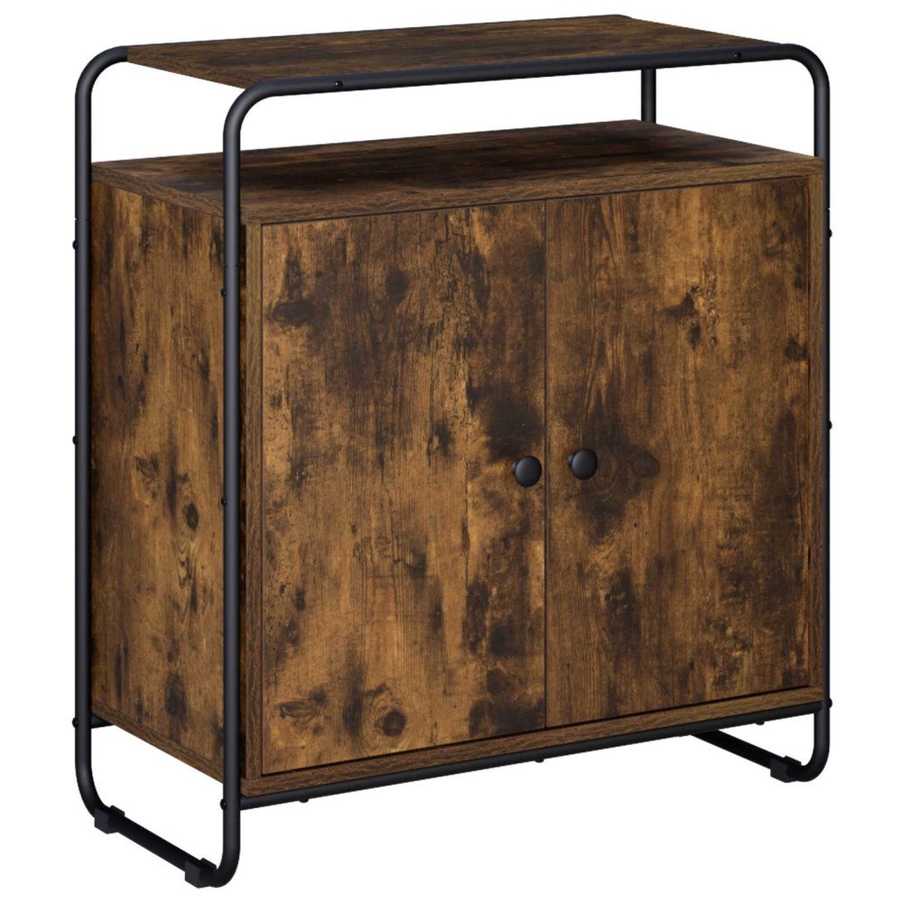 vidaXL Sideboard Rökt ek 68 x 35 x 75 cm Konstruerat trä