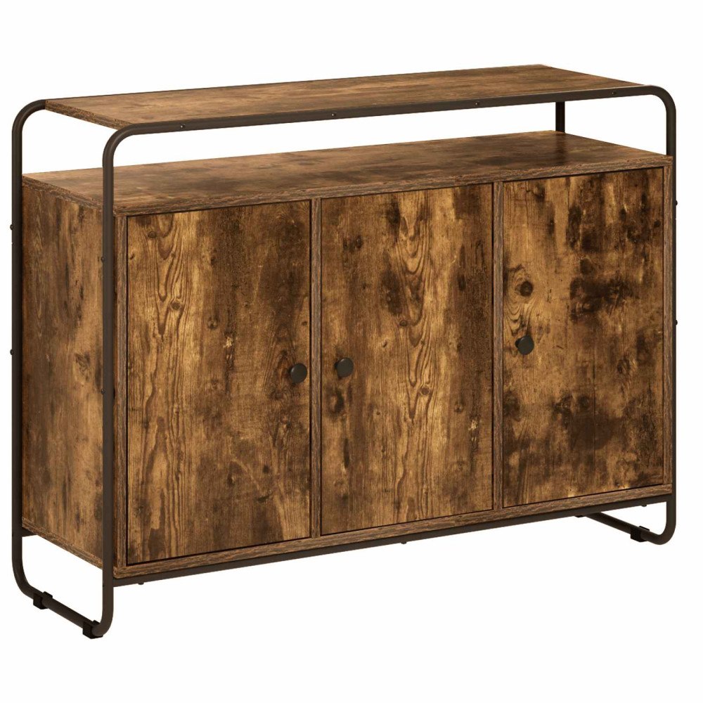 vidaXL Sideboard Rökt ek 102 x 35 x 75 cm Konstruerat trä