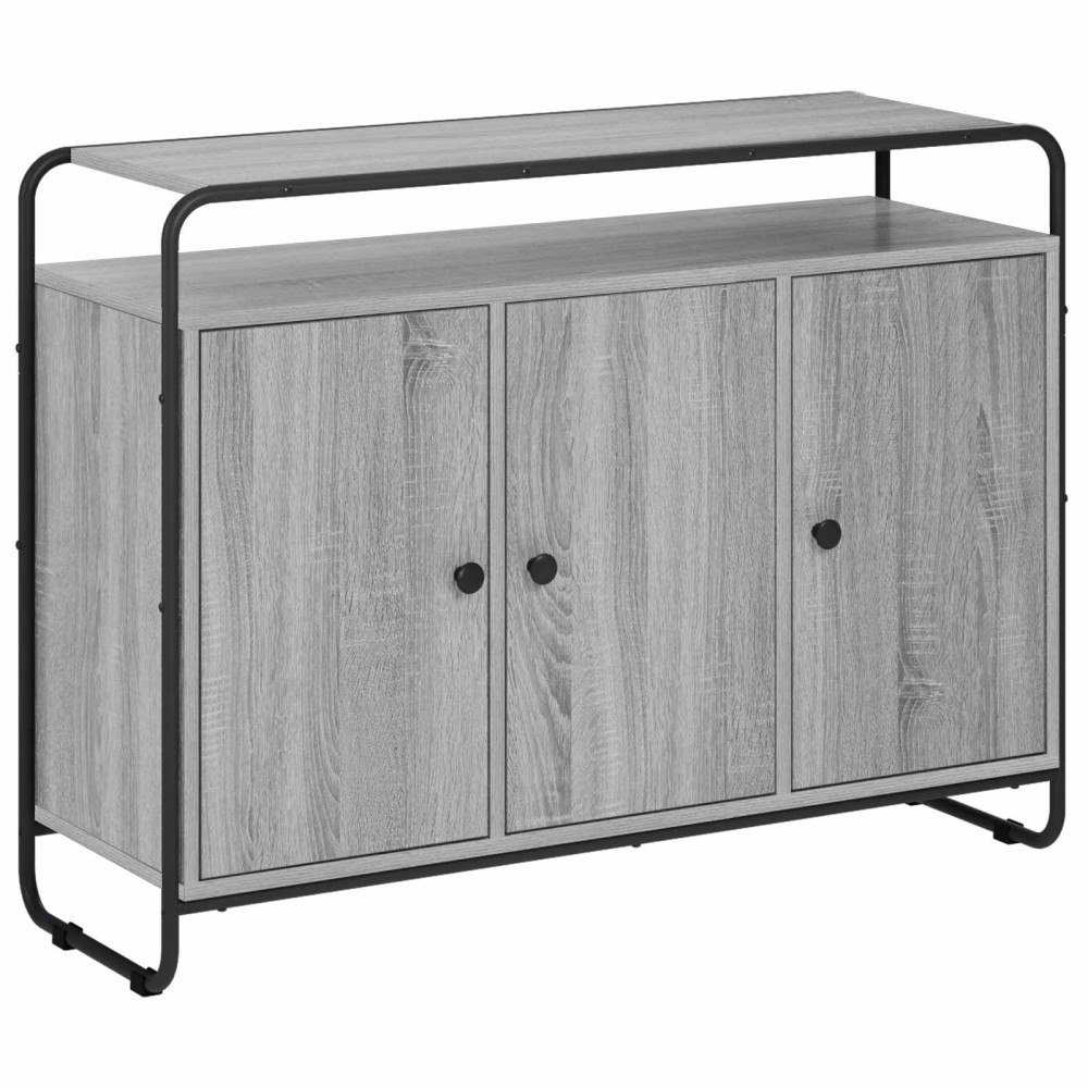 vidaXL Sideboard Grå Sonoma 102 x 35 x 75 cm Konstruerat trä