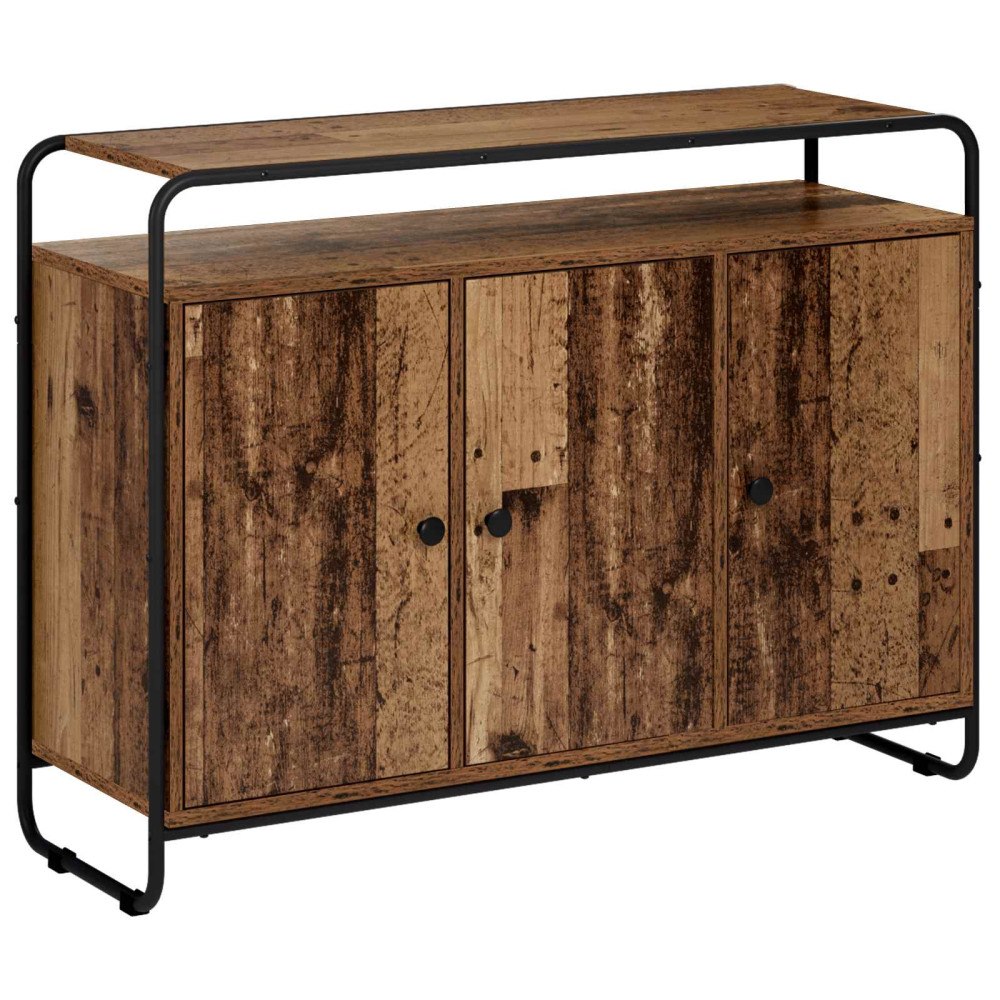 vidaXL Sideboard Gammalt trä 102 x 35 x 75 cm Konstruerat trä