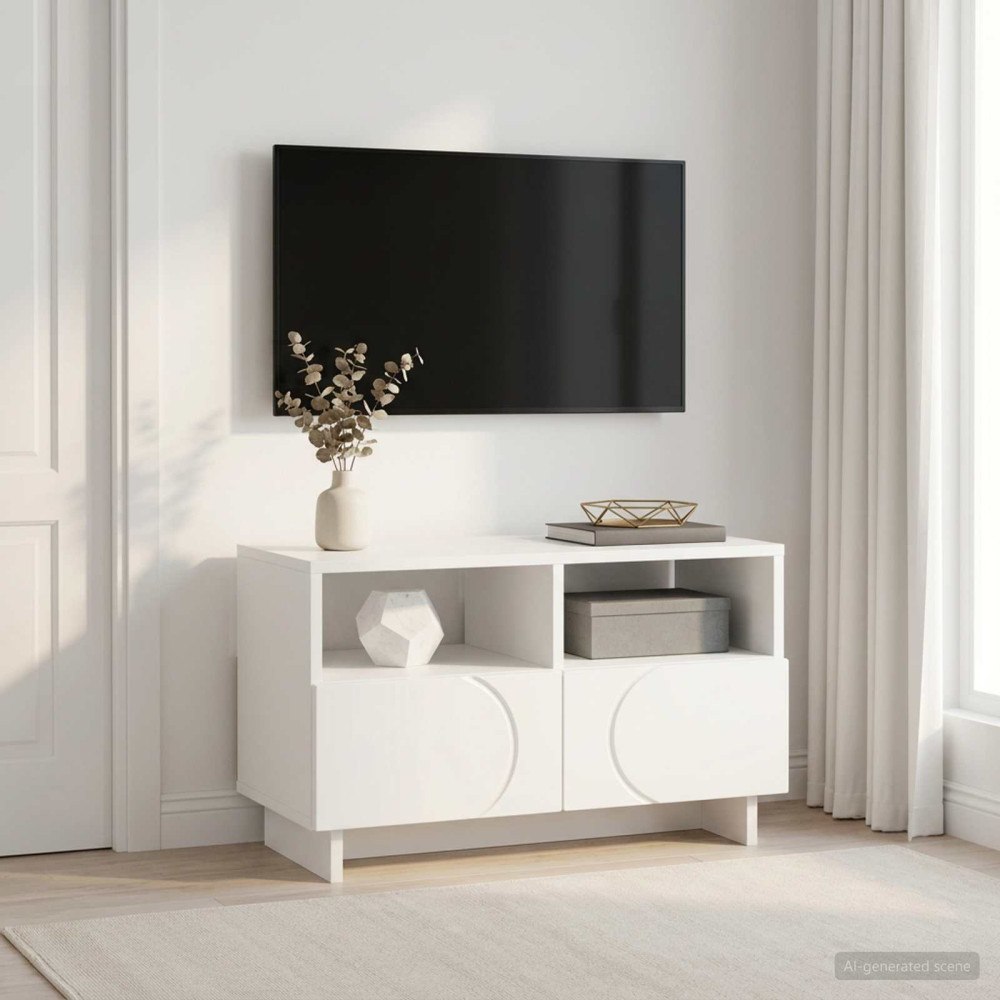 vidaXL TV-bänk 60 x 34.5 x 40 cm Vit Konstruerat trä